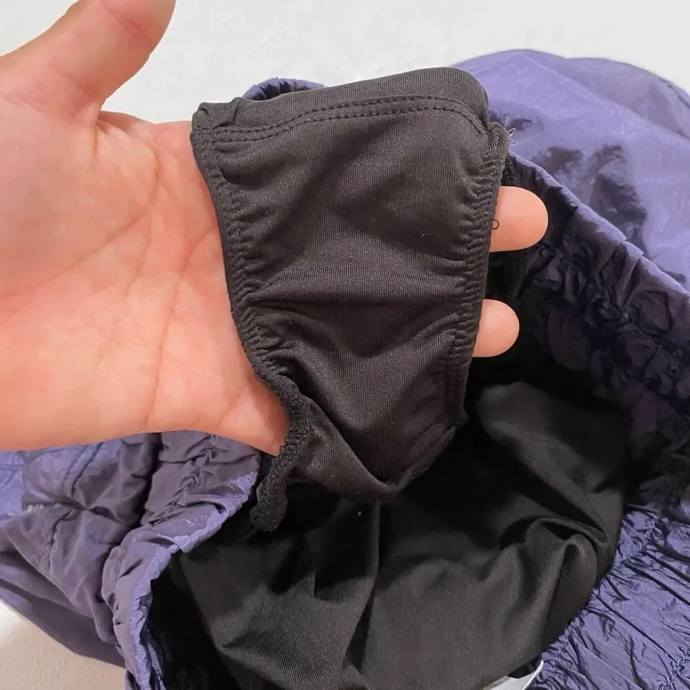 Free People FP Movement Purple Smocked Running Shorts M High Rise Athletic